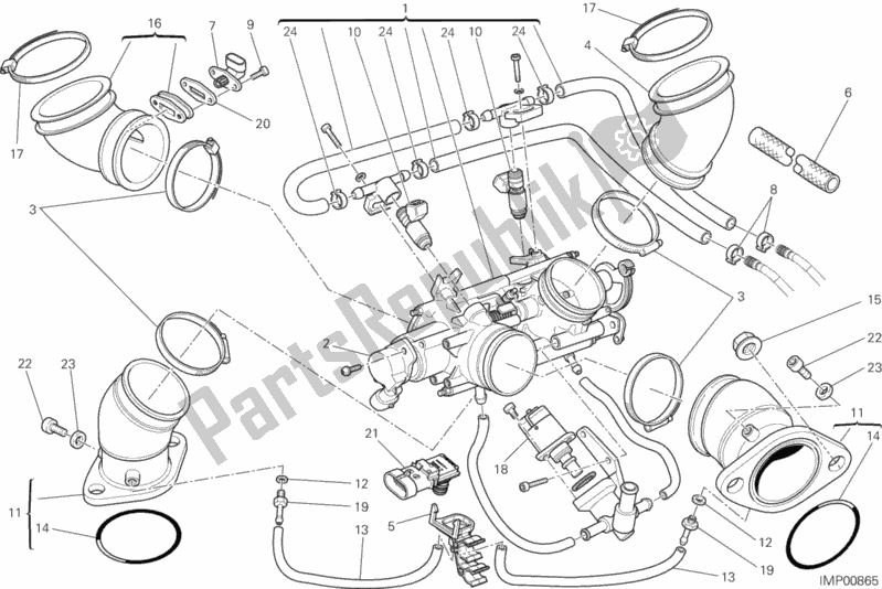 Todas as partes de Corpo Do Acelerador do Ducati Monster 795 EU Thailand 2014